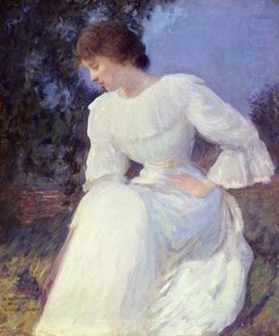 Edmund Charles Tarbell Woman in White, oil painting picture